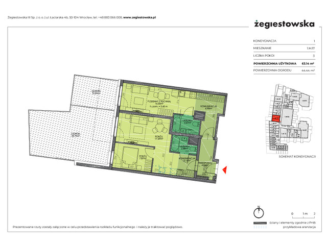 Mieszkanie w inwestycji Żegiestowska III, symbol 1.M.17 » nportal.pl