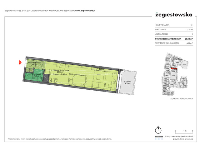 Mieszkanie w inwestycji Żegiestowska III, symbol 2.M.06 » nportal.pl