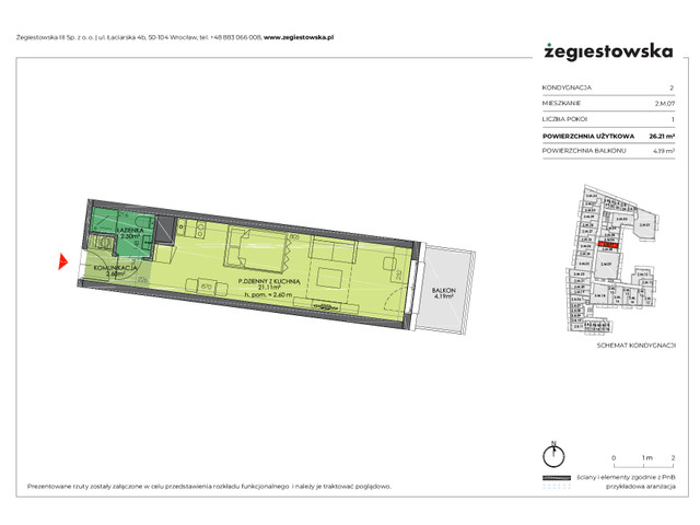 Mieszkanie w inwestycji Żegiestowska III, symbol 2.M.07 » nportal.pl