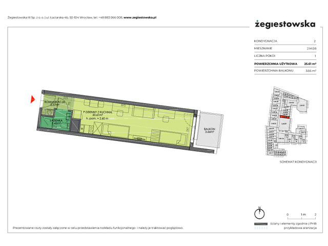 Mieszkanie w inwestycji Żegiestowska III, symbol 2.M.08 » nportal.pl