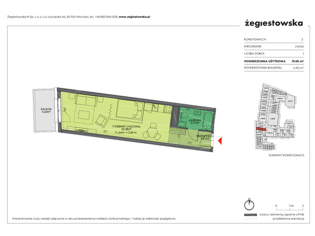 Mieszkanie w inwestycji Żegiestowska III, symbol 2.M.20 » nportal.pl