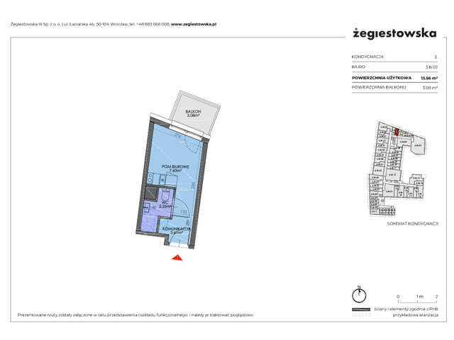 Mieszkanie w inwestycji Żegiestowska III, symbol 3.B.02 » nportal.pl