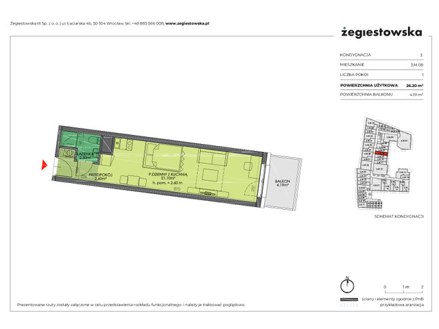 Mieszkanie w inwestycji Żegiestowska III, symbol 3.M.08 » nportal.pl