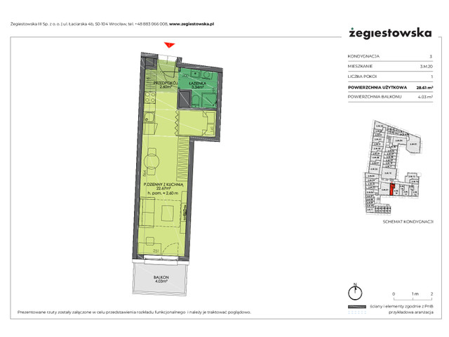 Mieszkanie w inwestycji Żegiestowska III, symbol 3.M.20 » nportal.pl