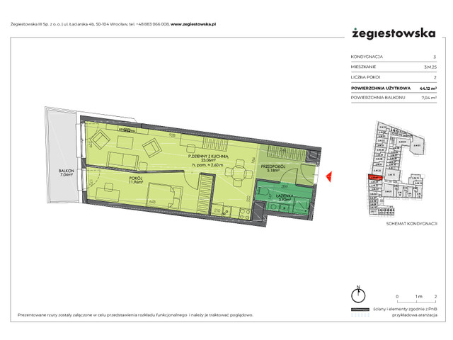 Mieszkanie w inwestycji Żegiestowska III, symbol 3.M.25 » nportal.pl