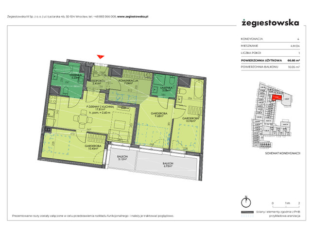 Mieszkanie w inwestycji Żegiestowska III, symbol 4.M.04 » nportal.pl