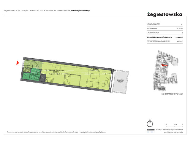 Mieszkanie w inwestycji Żegiestowska III, symbol 4.M.07 » nportal.pl