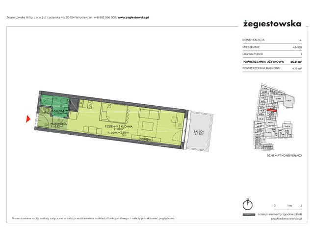 Mieszkanie w inwestycji Żegiestowska III, symbol 4.M.08 » nportal.pl