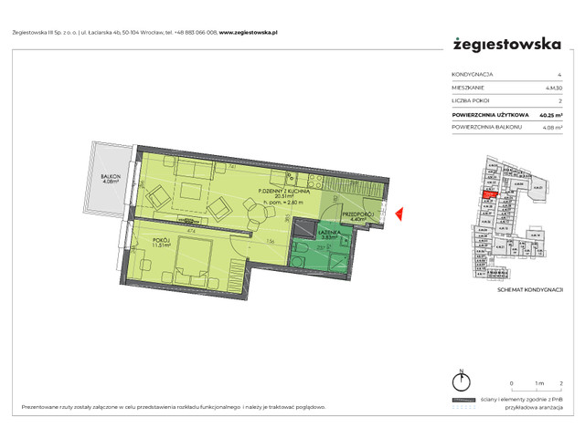 Mieszkanie w inwestycji Żegiestowska III, symbol 4.M.30 » nportal.pl