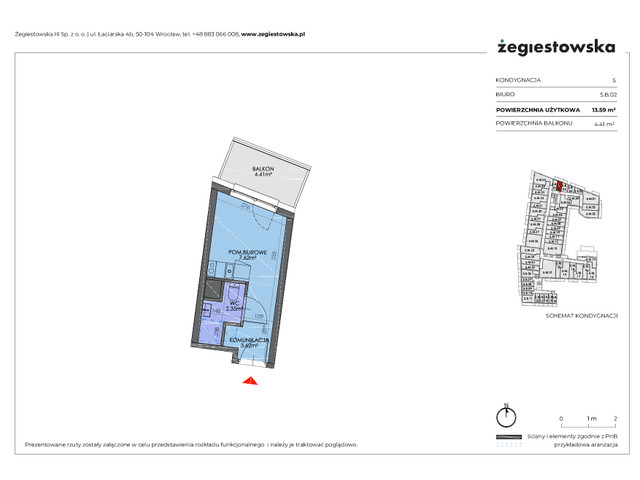 Mieszkanie w inwestycji Żegiestowska III, symbol 5.B.02 » nportal.pl