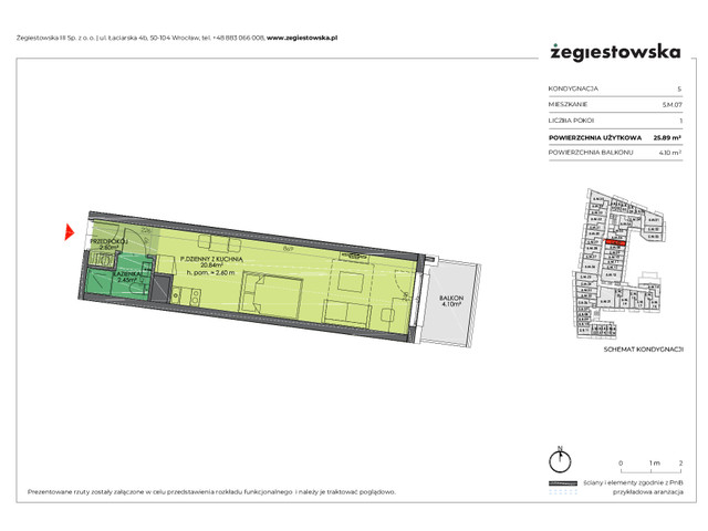 Mieszkanie w inwestycji Żegiestowska III, symbol 5.M.07 » nportal.pl