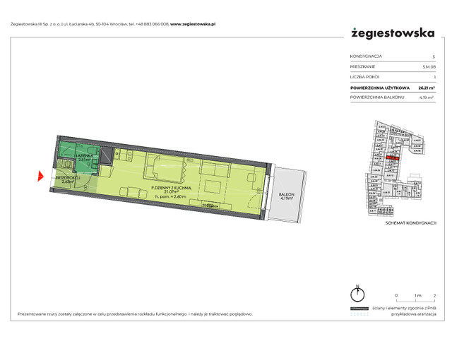 Mieszkanie w inwestycji Żegiestowska III, symbol 5.M.08 » nportal.pl