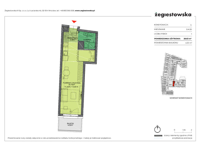 Mieszkanie w inwestycji Żegiestowska III, symbol 5.M.20 » nportal.pl