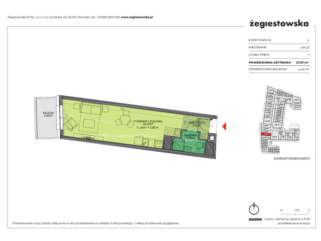 Mieszkanie w inwestycji Żegiestowska III, symbol 5.M.22 » nportal.pl