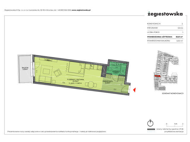 Mieszkanie w inwestycji Żegiestowska III, symbol 5.M.24 » nportal.pl