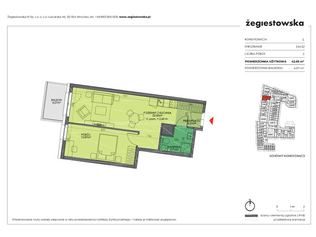 Mieszkanie w inwestycji Żegiestowska III, symbol 5.M.32 » nportal.pl