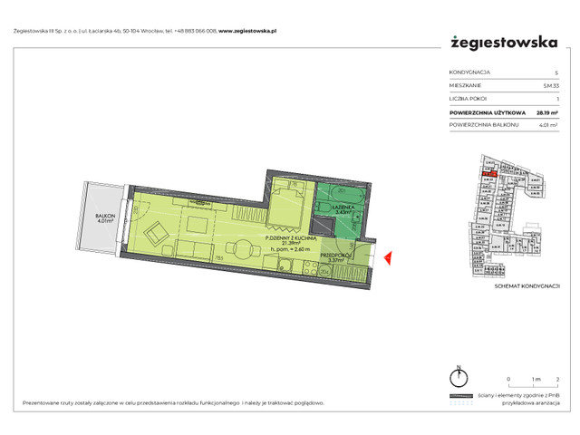 Mieszkanie w inwestycji Żegiestowska III, symbol 5.M.33 » nportal.pl