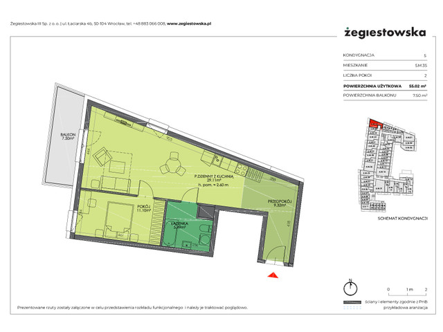 Mieszkanie w inwestycji Żegiestowska III, symbol 5.M.35 » nportal.pl