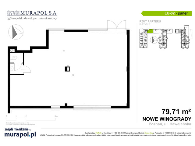 Komercyjne w inwestycji Osiedle Nowe Winogrady - lokale usług..., symbol LU.002 » nportal.pl