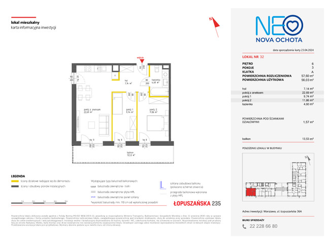 Mieszkanie w inwestycji NEO NOVA OCHOTA, symbol M.32 » nportal.pl