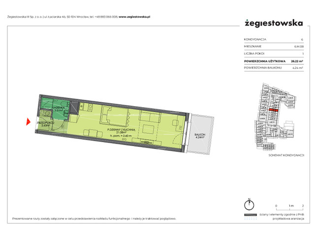 Mieszkanie w inwestycji Żegiestowska III, symbol 6.M.08 » nportal.pl