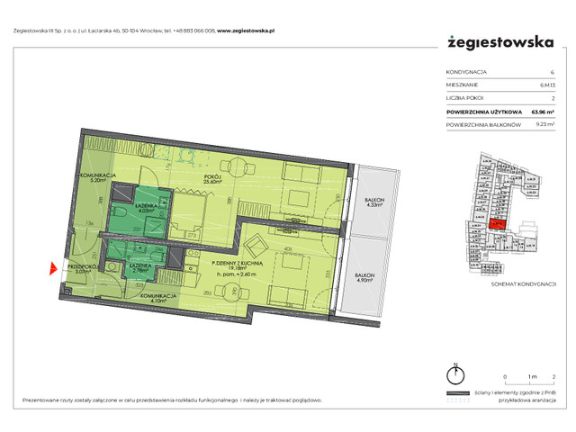 Mieszkanie w inwestycji Żegiestowska III, symbol 6.M.13 » nportal.pl