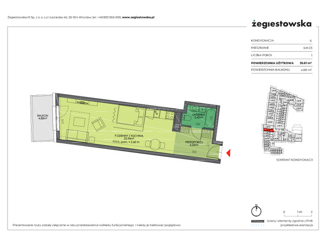 Mieszkanie w inwestycji Żegiestowska III, symbol 6.M.23 » nportal.pl