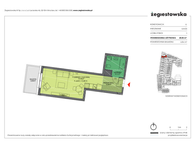 Mieszkanie w inwestycji Żegiestowska III, symbol 6.M.33 » nportal.pl