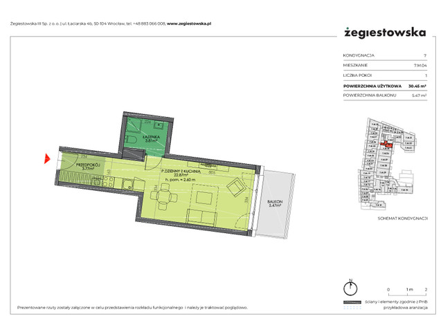 Mieszkanie w inwestycji Żegiestowska III, symbol 7.M.04 » nportal.pl