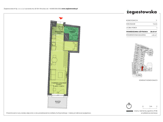 Mieszkanie w inwestycji Żegiestowska III, symbol 7.M.13 » nportal.pl