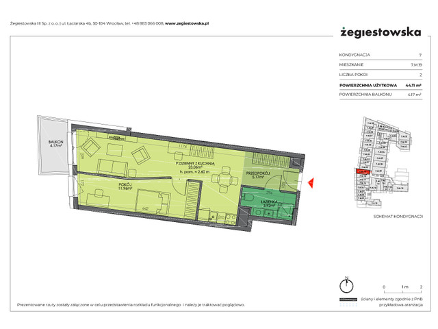 Mieszkanie w inwestycji Żegiestowska III, symbol 7.M.19 » nportal.pl