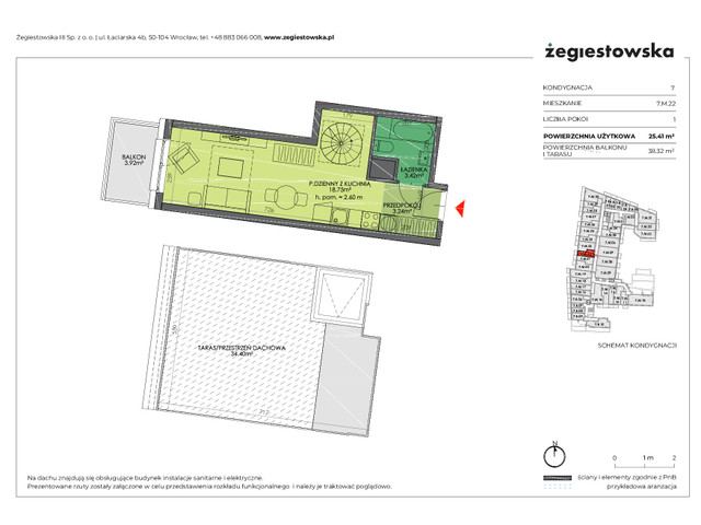 Mieszkanie w inwestycji Żegiestowska III, symbol 7.M.22 » nportal.pl