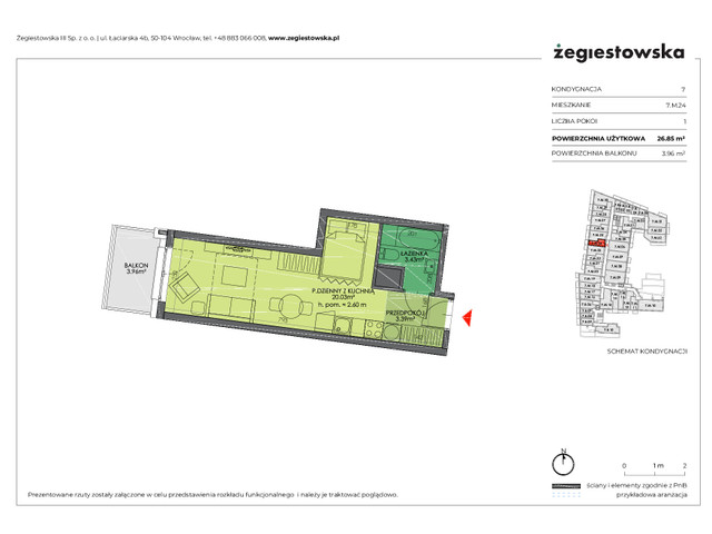 Mieszkanie w inwestycji Żegiestowska III, symbol 7.M.24 » nportal.pl