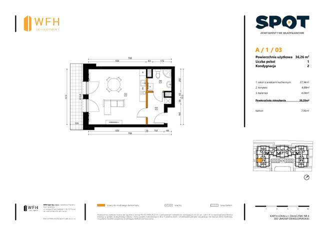 Mieszkanie w inwestycji SPOT, symbol A.1.03 » nportal.pl