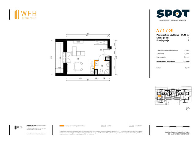 Mieszkanie w inwestycji SPOT, symbol A.1.05 » nportal.pl