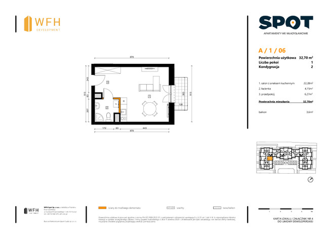 Mieszkanie w inwestycji SPOT, symbol A.1.06 » nportal.pl