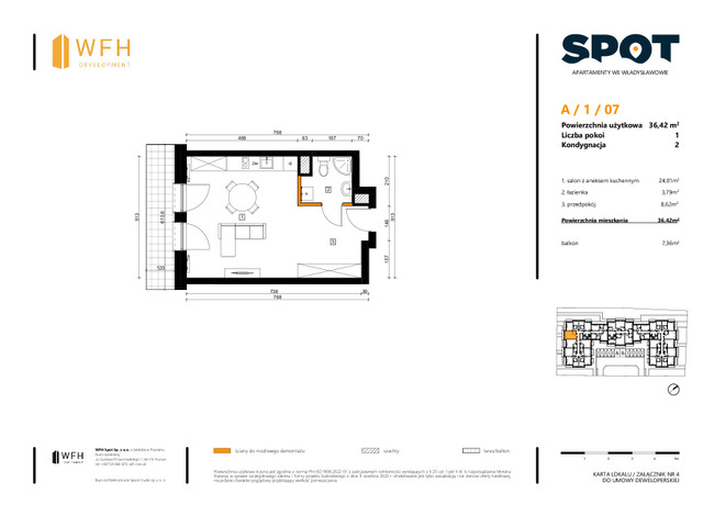 Mieszkanie w inwestycji SPOT, symbol A.1.07 » nportal.pl