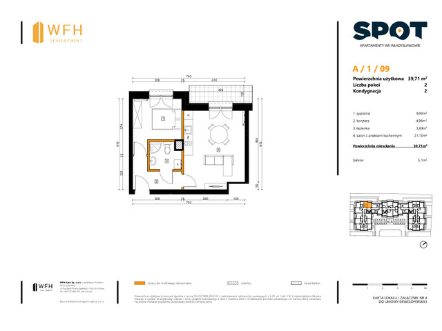 Mieszkanie w inwestycji SPOT, symbol A.1.09 » nportal.pl