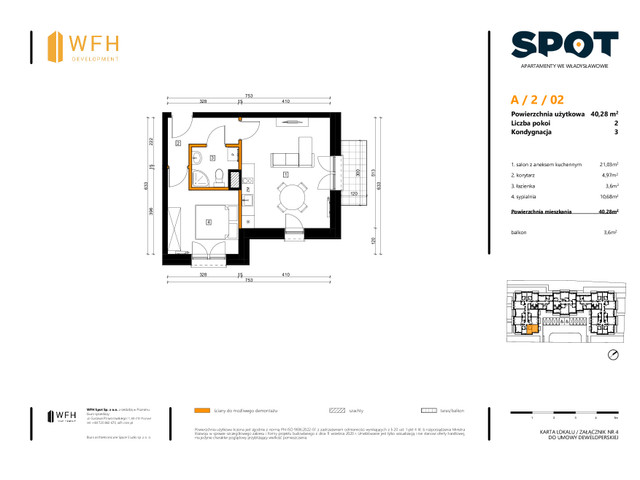 Mieszkanie w inwestycji SPOT, symbol A.2.02 » nportal.pl