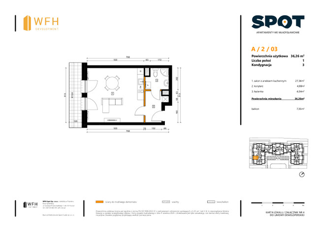 Mieszkanie w inwestycji SPOT, symbol A.2.03 » nportal.pl