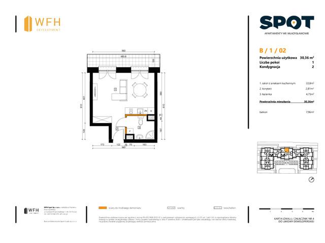 Mieszkanie w inwestycji SPOT, symbol B.1.02 » nportal.pl