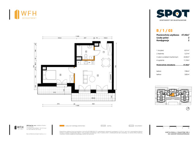 Mieszkanie w inwestycji SPOT, symbol B.1.03 » nportal.pl