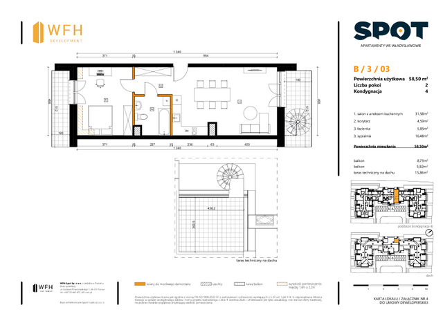 Mieszkanie w inwestycji SPOT, symbol B.3.03 » nportal.pl