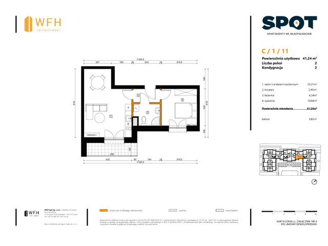 Mieszkanie w inwestycji SPOT, symbol C.1.11 » nportal.pl