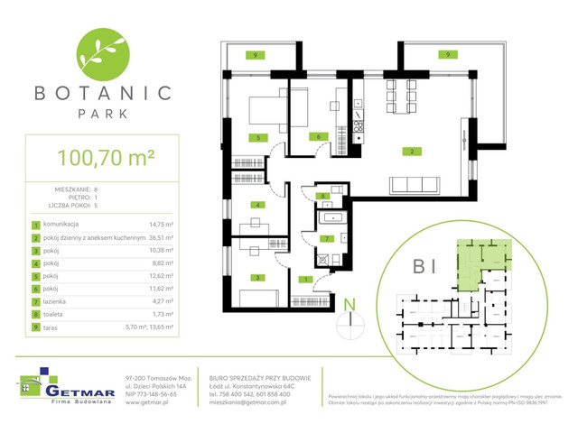 Mieszkanie w inwestycji Botanic Park, symbol 8 » nportal.pl