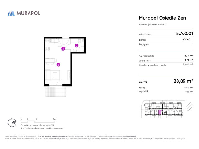 Mieszkanie w inwestycji Murapol Osiedle Zen, symbol 5.A.0.01 » nportal.pl