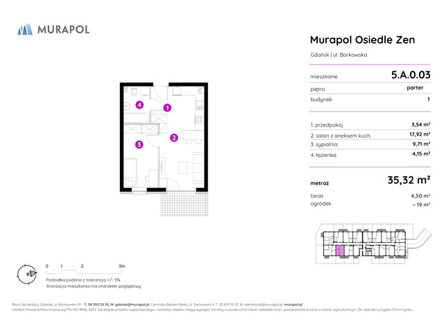 Mieszkanie w inwestycji Murapol Osiedle Zen, symbol 5.A.0.03 » nportal.pl
