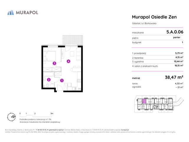 Mieszkanie w inwestycji Murapol Osiedle Zen, symbol 5.A.0.06 » nportal.pl