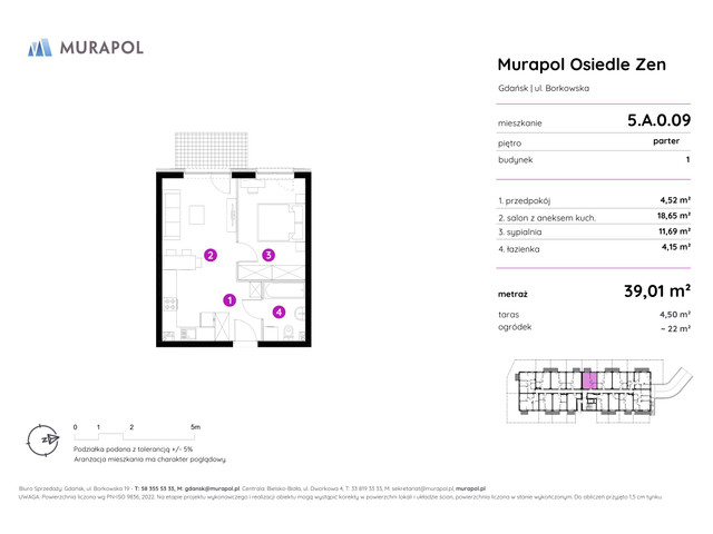 Mieszkanie w inwestycji Murapol Osiedle Zen, symbol 5.A.0.09 » nportal.pl