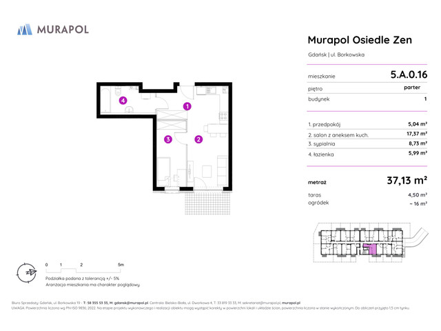 Mieszkanie w inwestycji Murapol Osiedle Zen, symbol 5.A.0.16 » nportal.pl
